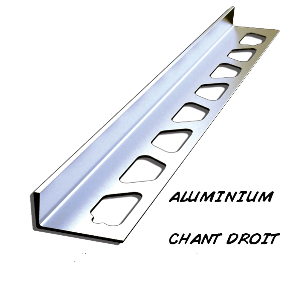 12mm alu - 3ml profile droit 3000x12mm, Aluminium, pour intérieur et extérieur