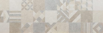 Faience Nunky décor 90x30cm 90 x 30cm, Pate blanche, pour intérieur