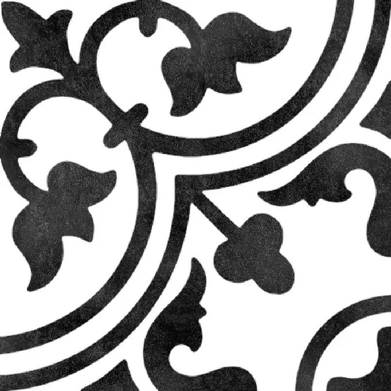 Carrelage aspect carreaux ciment BW Clover 15x15cm, Grès cérame, pour intérieur