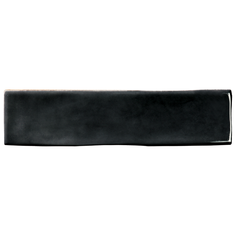 faïence Kezma Noir 30 x 7.5cm, Pate blanche, pour intérieur