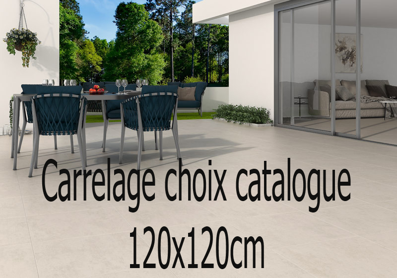 Catalogue choix de Carrelage 120x120cm 120x120cm, Inox, pour intérieur et extérieur