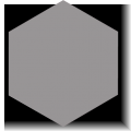 Basic Grey Hexagonal 25cm