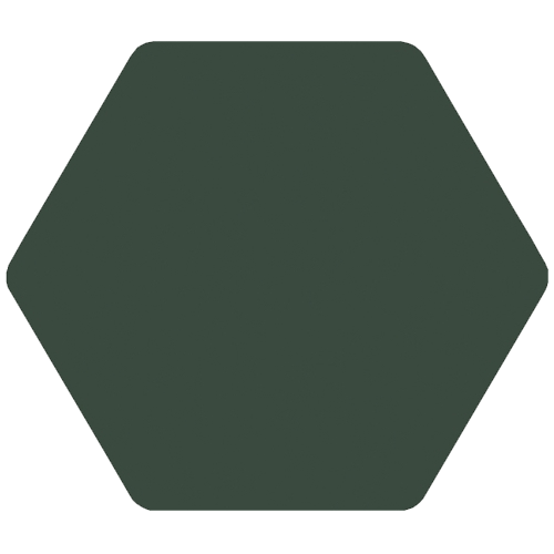 Carrelage Hexagonal Toscana Vert 29 x 25.8cm, Grès cérame, pour intérieur et extérieur