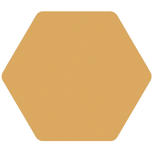 Carrelage Hexagonal Toscana Amarillo 29 x 25.8cm, Grès cérame, pour intérieur et extérieur