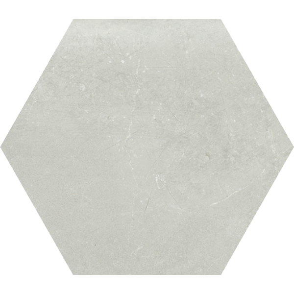 carrelage hexagonal Chicago Grey 22.8 x 19.8cm, Grès cérame, pour intérieur et extérieur