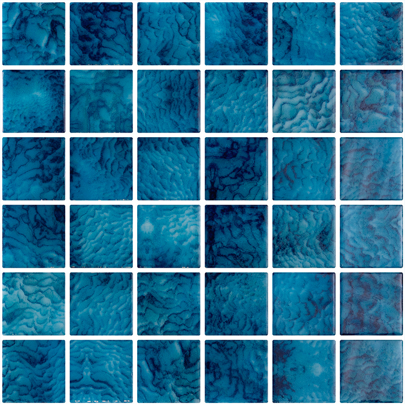 Mosaique Aquastyle PENTA ARRECIFE BLUE 31.1 x 31.1 cm, Verre, pour intérieur et extérieur