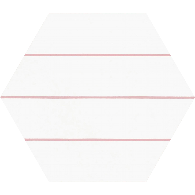 carrelage hexagonal Porto Savona Pink 22 x 25cm, Grès cérame, pour intérieur et extérieur