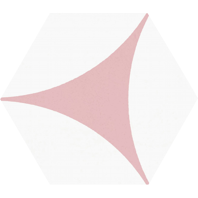 Carrelage hexagonal Porto Venere pink 25 x 22cm, Grès cérame, pour intérieur et extérieur