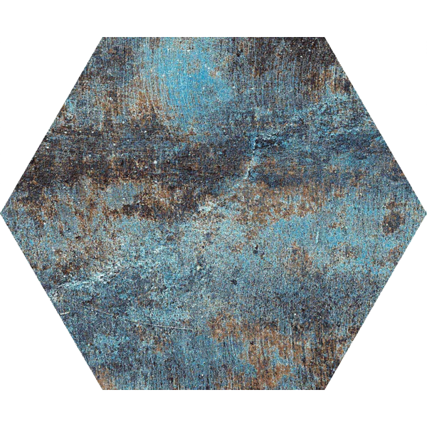 carrelage hexagonal Alchemy Blue natural 30 x 25cm, Grès cérame, pour intérieur et extérieur