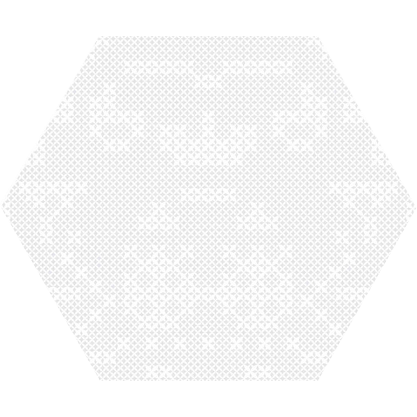 carrelage hexagonal Punto Croce white 30 x 25cm, Grès cérame, pour intérieur et extérieur