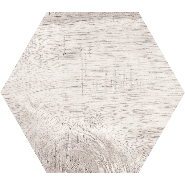 Carrelage hexagonal Sawnwood Grey 25 x 22cm, Grès cérame, pour intérieur et extérieur