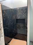 Carrelage poli Verdi Noir Ultra-brillant - Dimensions : 120 x 120cm


Réalisation d'une cabine de douche en Verdi noir 120x120cm